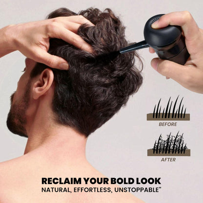 Adglamful Hair Building Fibers Kit for Thinning Hair – Dark Brown + Hold Spray | Instant Natural Finish