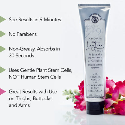 Adonia Organics LegTone – Organic Cellulite Cream for Firmer, Smoother Skin