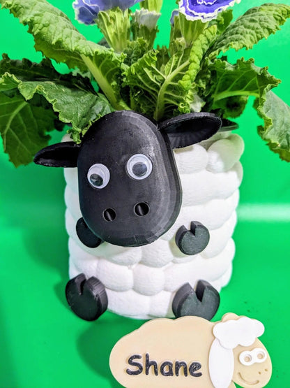 Adorable 3D Printed Sheep Planter -l Plant Pot for Succulents & Small Plants