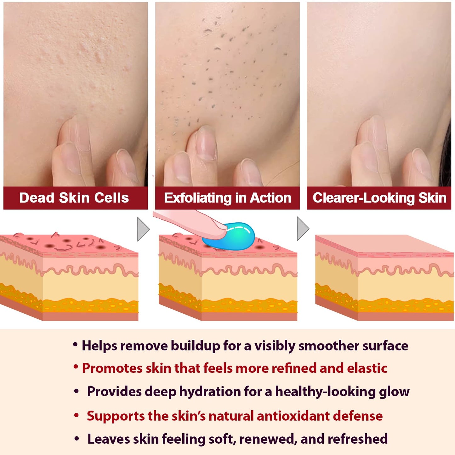 ADSBJUX Rice Peel Shot Glow Duo – White & Black Rice Exfoliant for Face & Body