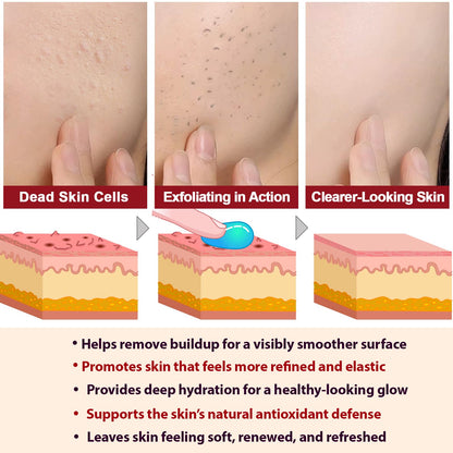 ADSBJUX Rice Peel Shot Glow Duo – White & Black Rice Exfoliant for Face & Body