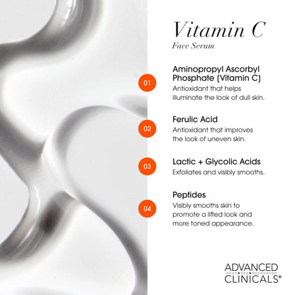 Advanced Clinicals Vitamin C Cream + Serum 2PC Set – Brightening Body & Face