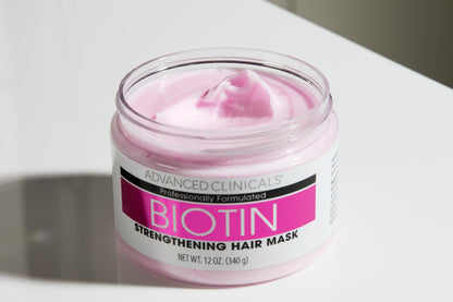 Advanced Clinicals Biotin Hair Mask – Anti-Breakage Deep Conditioning for Color-Treated Hair