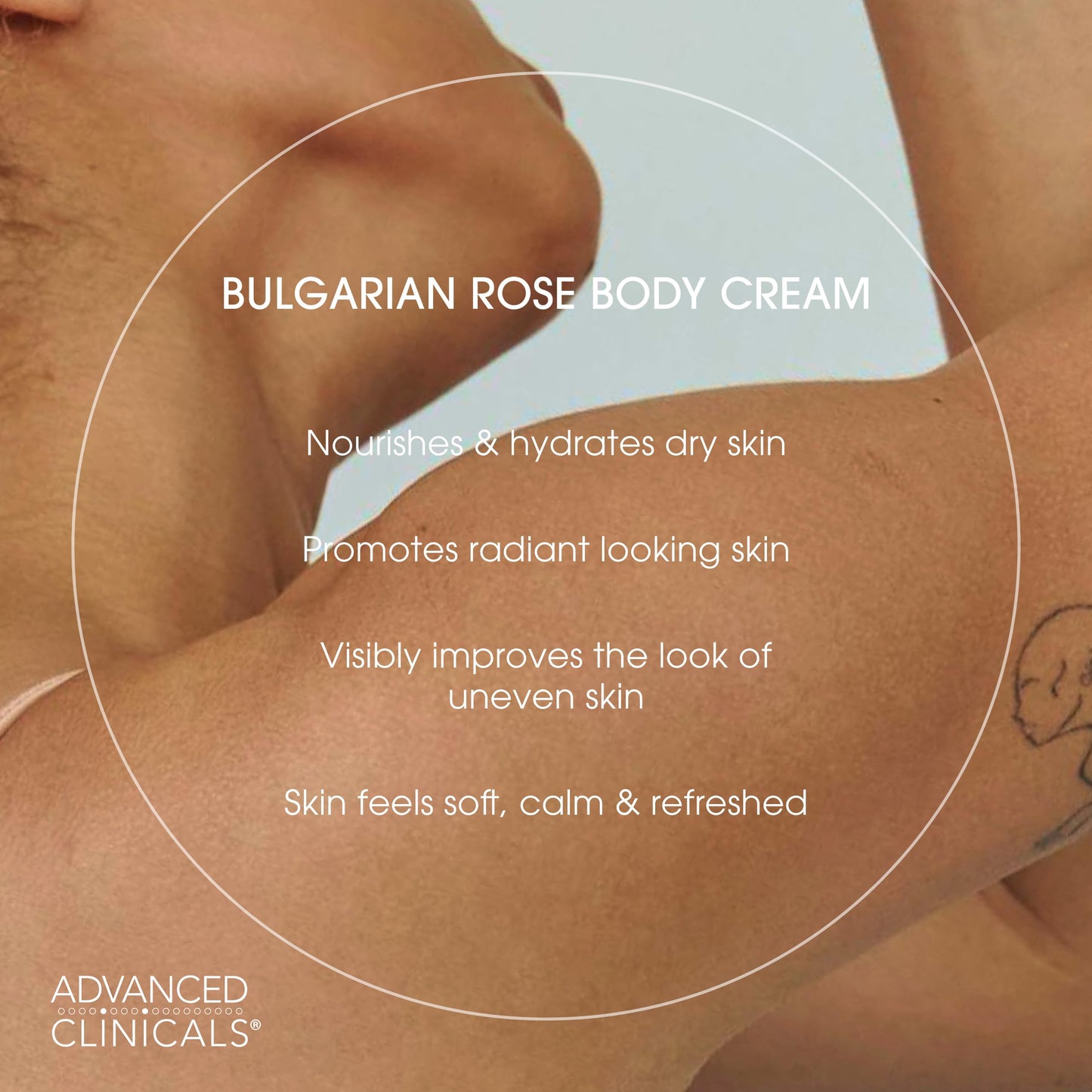 Advanced Clinicals Bulgarian Rose Lotion – Rose Scented Vitamin C Body Moisturizer (16 oz, 2-Pack)