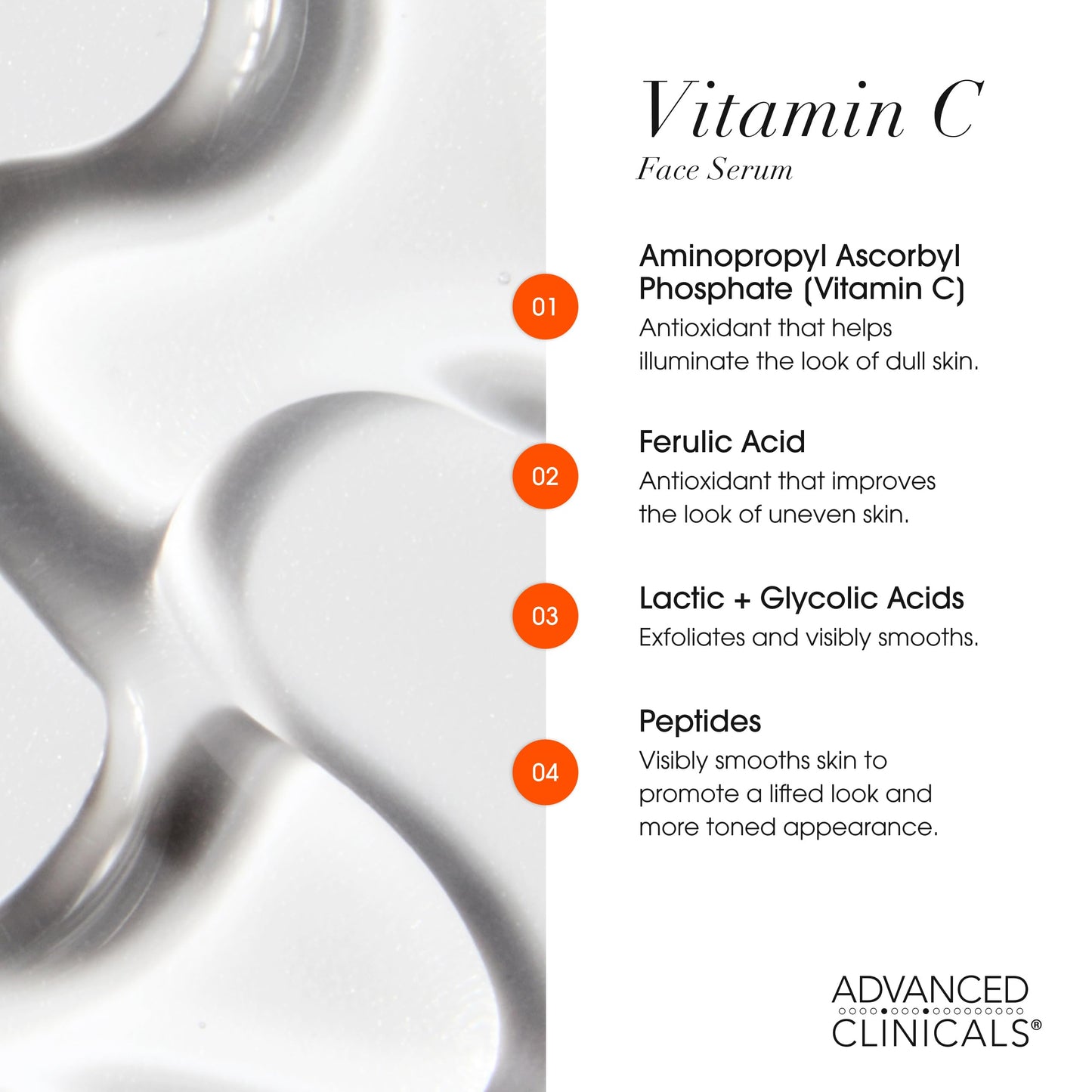 Advanced Clinicals 3pc Retinol, Vitamin C & Collagen Serum Set – 1.75 oz Each