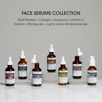 Advanced Clinicals 3pc Retinol, Vitamin C & Collagen Serum Set – 1.75 oz Each