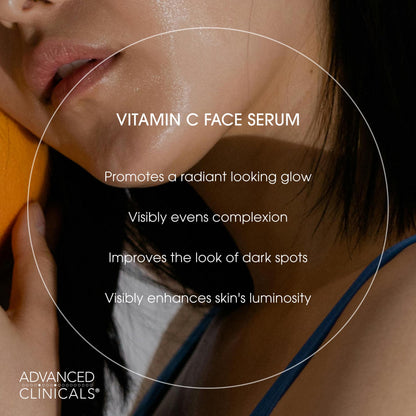 Advanced Clinicals Glow Getter 3-Pack Vitamin C Skin Care Set | Brightening Serum, Cleanser & Eye Cream