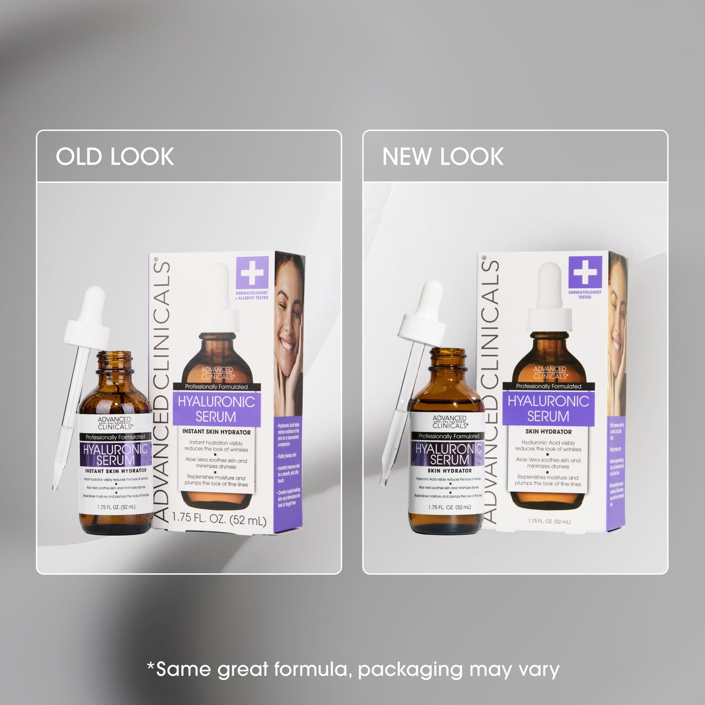 Advanced Clinicals Hyaluronic Acid Serum for Face | Hydrating Serum 2-Pack