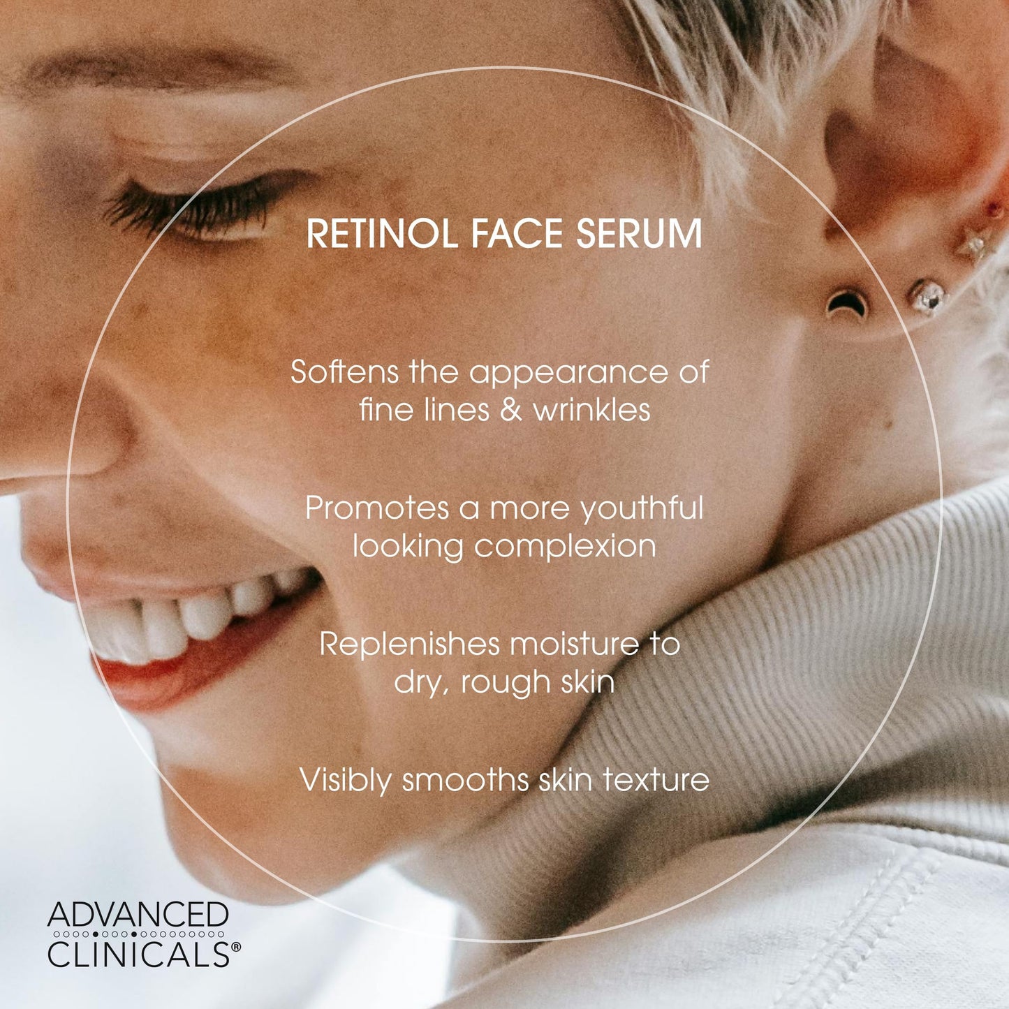 Advanced Clinicals Retinol Body Lotion + Retinol Serum 2-Piece Set for Women & Men | Visibly Smooths Fine Lines
