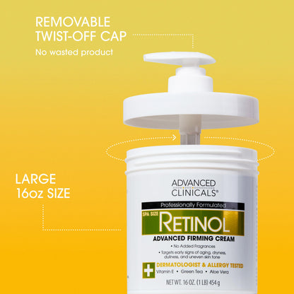 Advanced Clinicals Retinol Body Cream + 10% Glycolic-Lactic Lotion Set