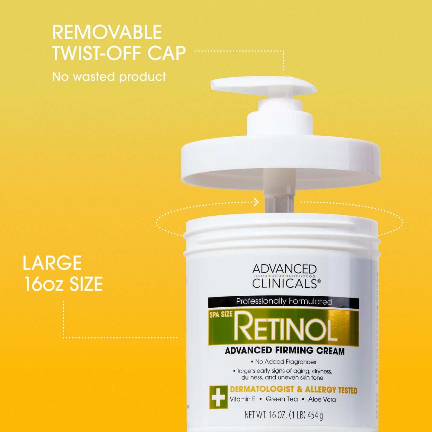 Advanced Clinicals Retinol Body Lotion + Retinol Serum 2-Piece Set for Women & Men | Visibly Smooths Fine Lines