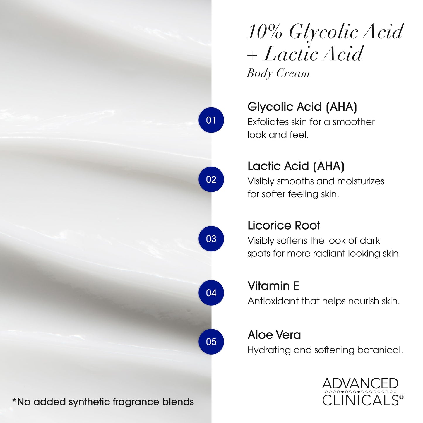 Advanced Clinicals Retinol Body Cream + 10% Glycolic-Lactic Lotion Set