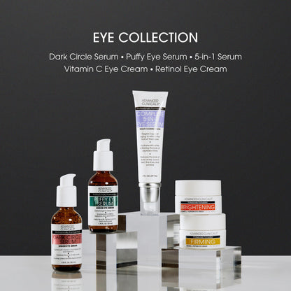 Advanced Clinicals Vitamin C + Caffeine Eye Balm | Hydrating Under Eye Cream, 1 fl oz