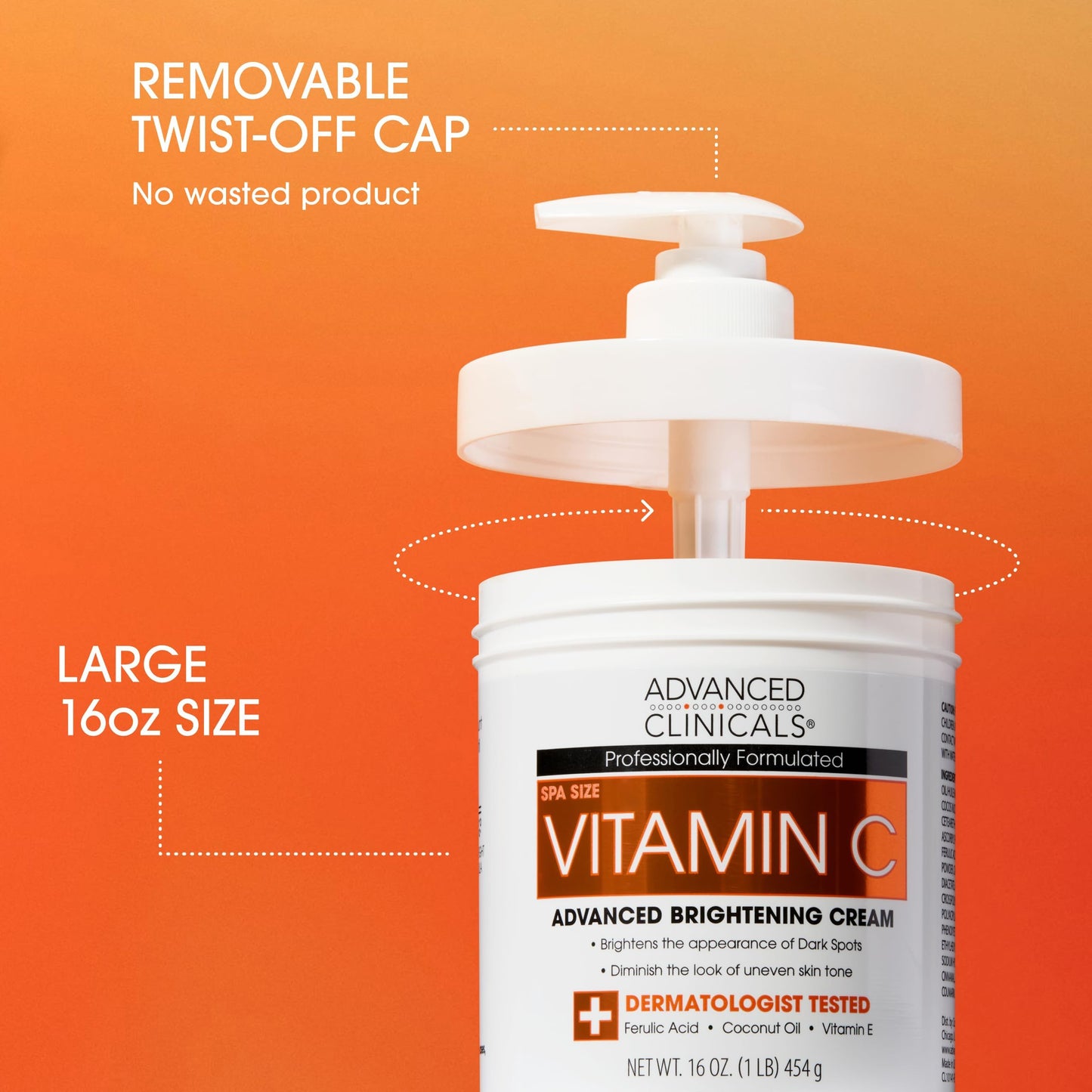 Advanced Clinicals Vitamin C Cream + Serum 2PC Set – Brightening Body & Face