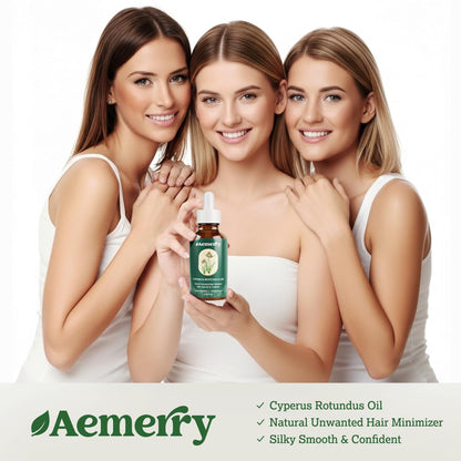 Aemerry Cyperus Rotundus Oil | Natural Hair Inhibitor Serum for Face & Body