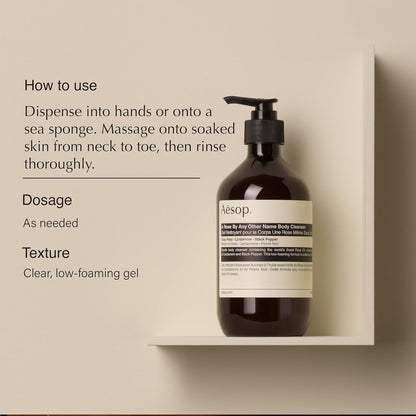 Aesop A Rose By Any Other Name Body Cleanser Refill | Rose Petal Oil & Botanicals | 16.9 oz
