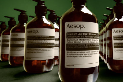 Aesop Geranium Leaf Body Cleanser – Gentle, Non-Drying Gel (16.9 oz / 500 mL, Pack of 3)