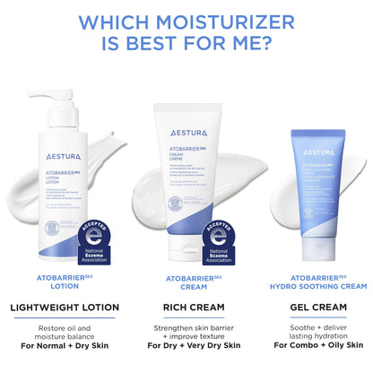 AESTURA ATOBARRIER365 Lightweight Moisturizer with Ceramides | Barrier Support + Hydration for Dry, Normal & Sensitive Skin
