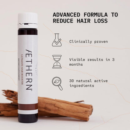 AETHERN Liquid Hair Growth Supplement with Biotin — Ready-to-Drink Hair Booster, 28 Servings