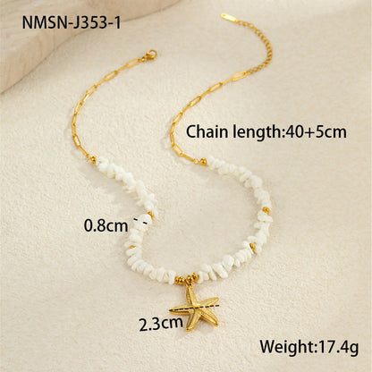 Beach Ocean Style Shell Necklace & Bracelet