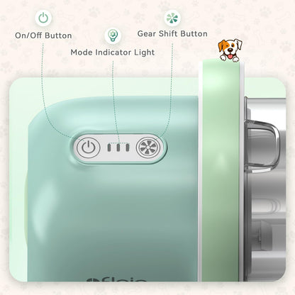 Afloia 6-in-1 Dog Grooming Kit with Vacuum Suction | Low Noise, Cordless Clipper