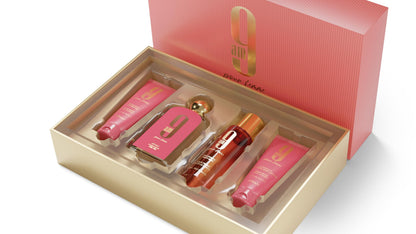 Afnan 9 AM Pour Femme Luxury Gift Set - 4-Piece Fragrance & Body Care Collection