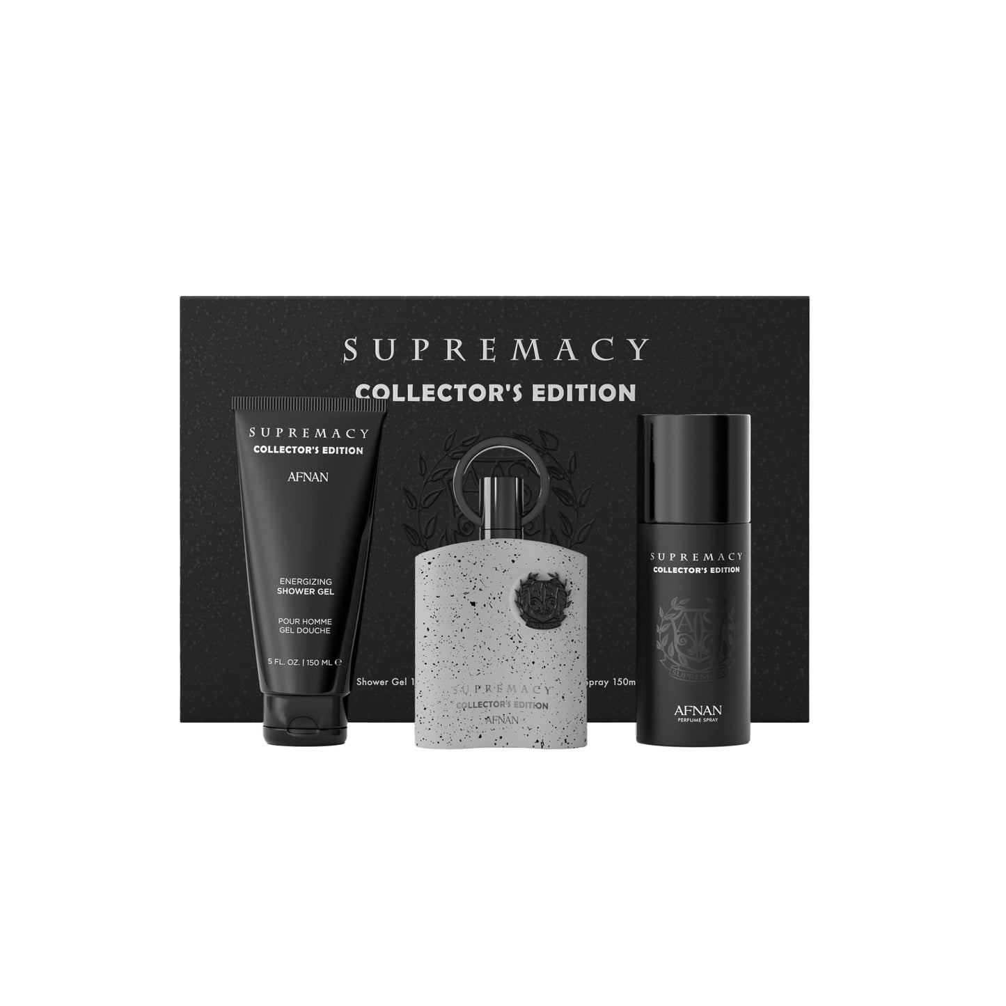 Afnan Supremacy Collector's Edition Luxury Gift Set for Men – Eau de Parfum 100ml, Deodorant 150ml, Shower Gel 150ml