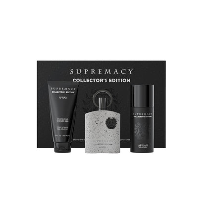 Afnan Supremacy Collector's Edition Luxury Gift Set for Men – Eau de Parfum 100ml, Deodorant 150ml, Shower Gel 150ml