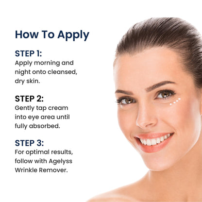 Agelyss Eye-Bag Cream – Deep Hydration for Puffiness, Dark Circles & Wrinkles | Pack of 3