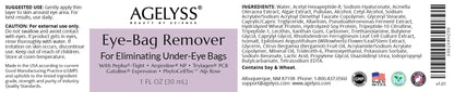 Agelyss Eye-Bag Cream — Deep Hydration for Puffiness, Dark Circles & Wrinkles | Vegan, Cruelty-Free, Paraben-Free | Pack of 6