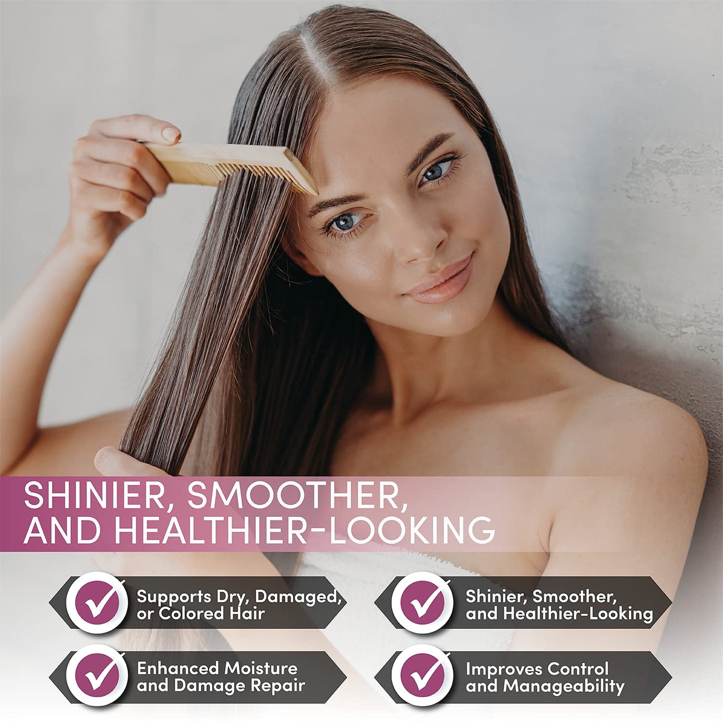 Agi Max Brazilian Keratin Hair Treatment Kit – 3 Steps, 1L, Frizz & Curl Control