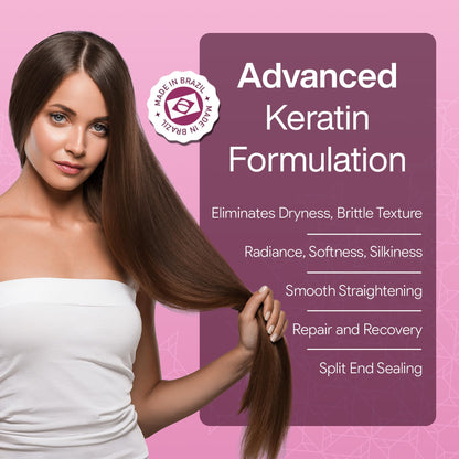 AGI PRO LISS Brazilian Keratin Hair Treatment Kit – Smooth, Shiny, Frizz-Free