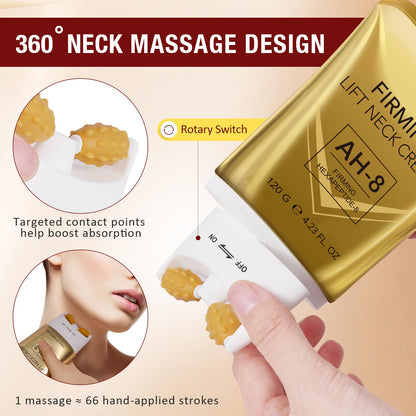 AH8 Neck Firming Cream with Hexapeptide – Intensive Moisturizing & Tightening Lotion (4.23 oz)