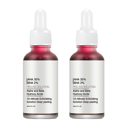 AHA 30% + BHA 2% Peeling Solution — At-Home Facial Exfoliant for Large Pores & Fine Lines (2 x 1.0 fl oz)