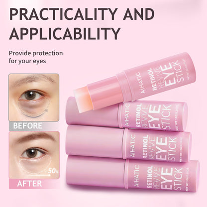 Aihatic Retinol & Caffeine Eye Balm Stick — Dark Circles, Puffiness & Fine Lines | Hyaluronic Acid + Collagen