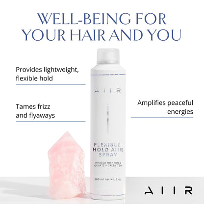 AIIR Flexible Hold Finishing Spray – Light Hold Hairspray with Shine & Humidity Resistance | 2.5 oz