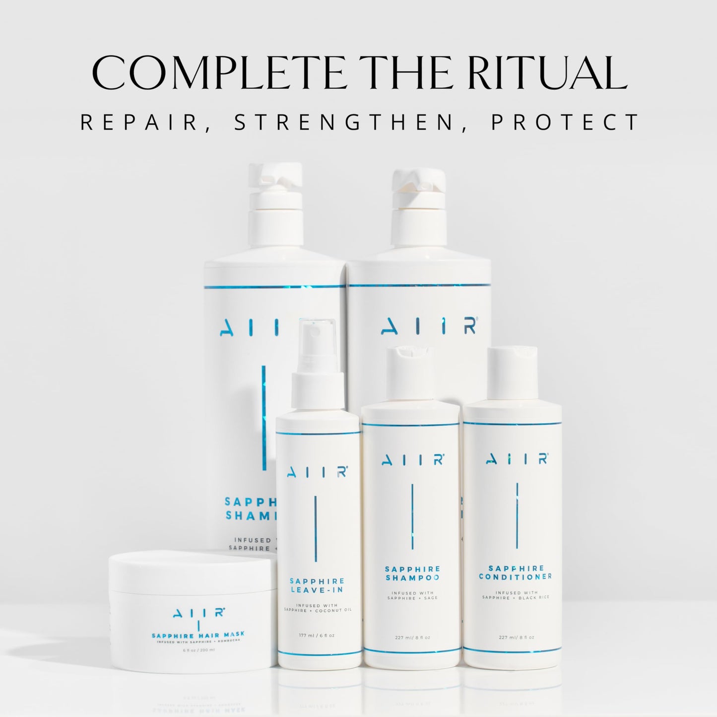 AIIR Sapphire Shampoo & Conditioner – Shine, Strength & Color-Safe Hydration
