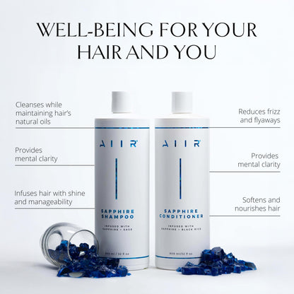 AIIR Sapphire Shampoo & Conditioner – Shine, Strength & Color-Safe Hydration