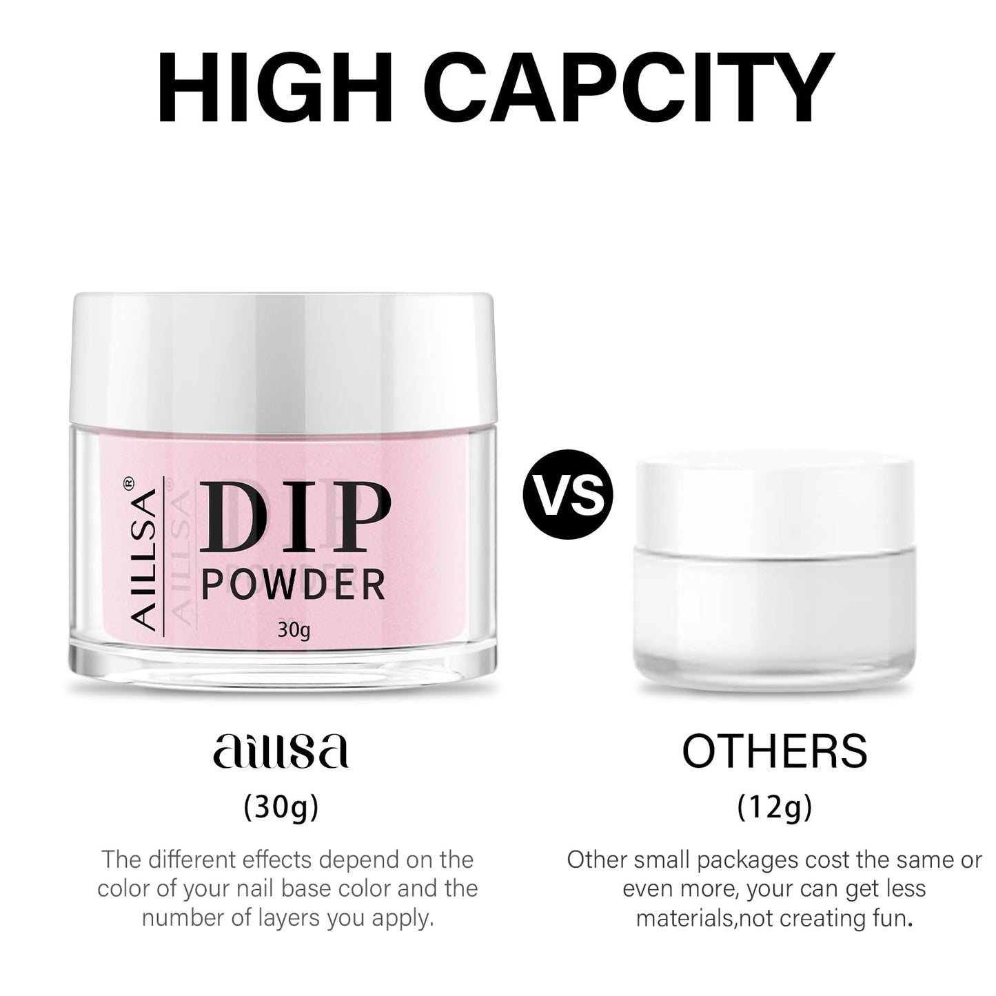 AILLSA Nail Dip Powder – Sheer Pink Translucent Jelly for Easy At-Home Manicures