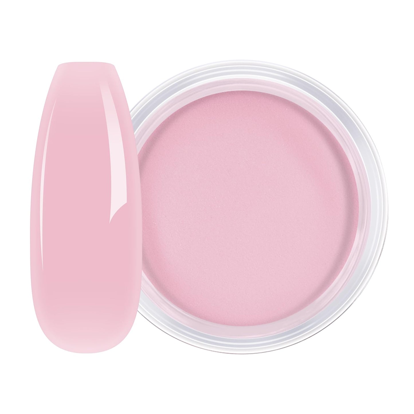 AILLSA Nail Dip Powder – Sheer Pink Translucent Jelly for Easy At-Home Manicures