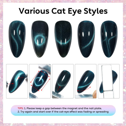 AIMEILI Cat Eye Gel Nail Polish Kit – 6x10ml, HEMA-Free, Vegan & Cruelty-Free