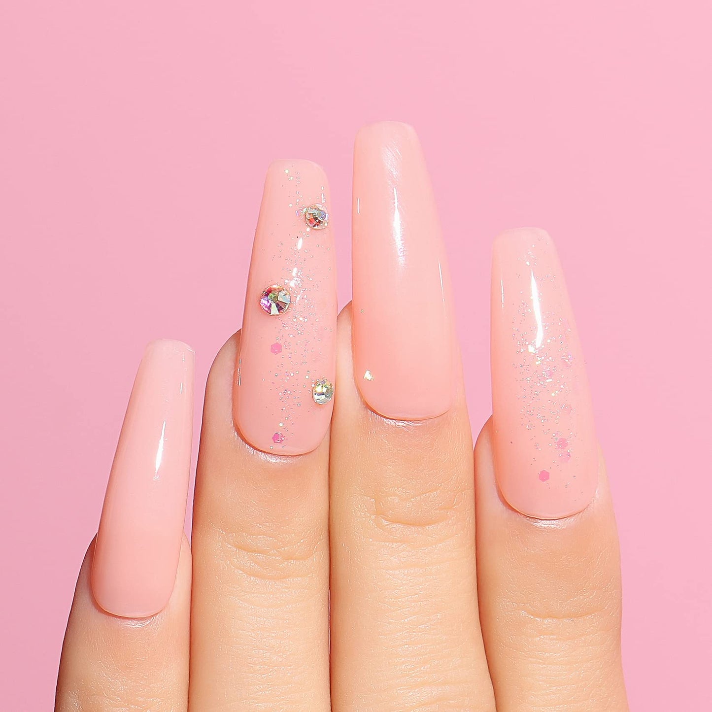 AIMEILI HEMA-FREE Rubber Base Gel Kit – 6x10ml, 4-in-1 Nail Gel for UV/LED Cures
