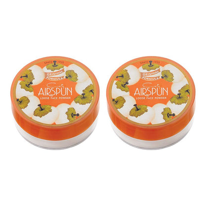 Airspun Translucent Loose Face Powder — Pack of 2 | Lightweight Setting & Coverage