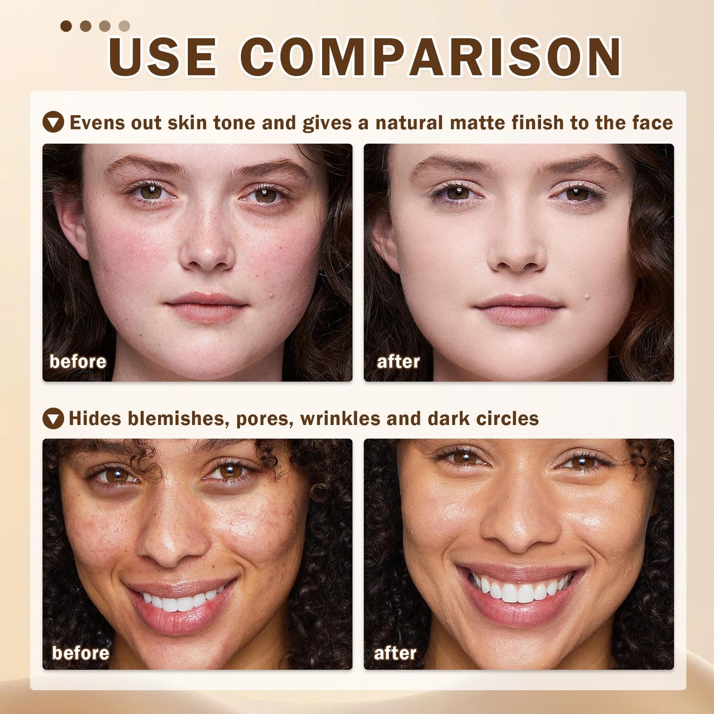 AIUEO Airbrush Foundation & Primer Kit – Silky, Long-Lasting Nude 03