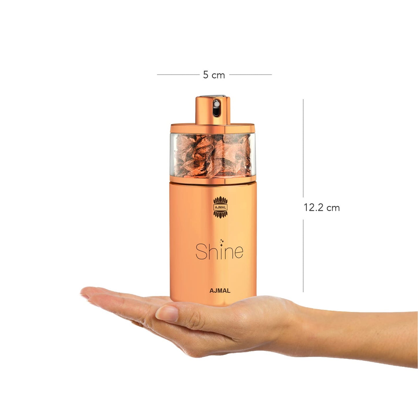 Ajmal Shine Eau de Parfum for Women – Long-Lasting Fruity Floral with Pomegranate, Strawberry & Peony | 75ml