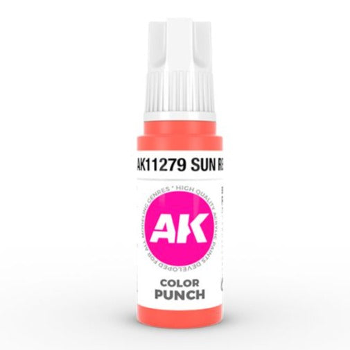 AK Interactive 3rd Gen Acrylic - Sun Red Color Punch AK11279