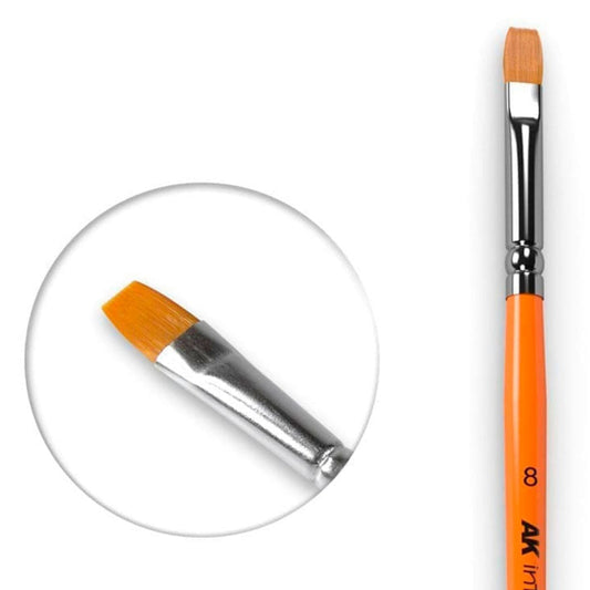 AK Interactive Flat Brush 8 Synthetic AK608