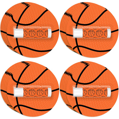 AKAIXI 24 Pack Basketball Lip Balm – Beeswax Moisturizing Vanilla Flavor, Bulk Party Gifts