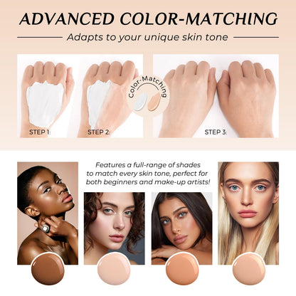 akareni Color Changing Foundation 4-in-1 — Medium Spectrum SPF50+ Waterproof