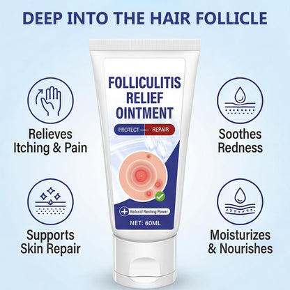 AKQBPN Folliculitis Treatment Cream - Soothes Itching & Redness | Natural, Non-Irritating Formula | 2oz